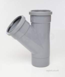 Polypipe Soil -  110mm 92.5d 4sckt Cornr Branch Scb106-sg