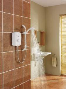 Triton Electric Showers -  Triton T150z Thermostatic 9.5 Kw White Chrome