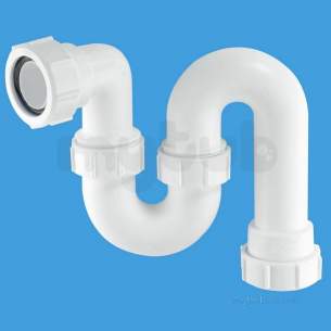 Mcalpine Waste traps overflow -  1.5 Inch X 3 Inch Seal Running S Trap Ts10