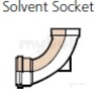 Polypipe Underground Drainage -  110mm Solvent 92.5d Rest Bend Only Ss705