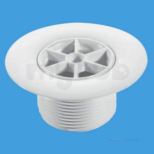 Mcalpine Waste traps overflow -  85mm Wh Plastic Top Access Waste Stw85wh