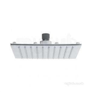 Roper Rhodes Showers -  Roper Rhodes Square 200mm Thin Brass Shower Head