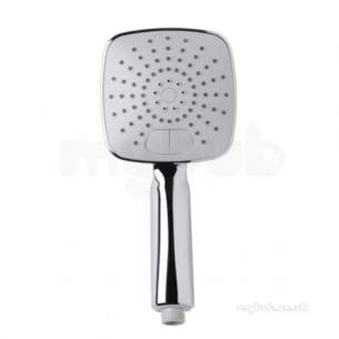 Roper Rhodes Showers -  Roper Rhodes Square Abs Dual Click Handset