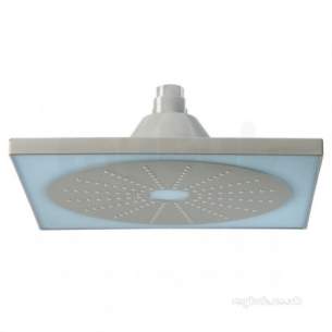 Roper Rhodes Showers -  Roper Rhodes Square Led 250 X 250mm Shower Head