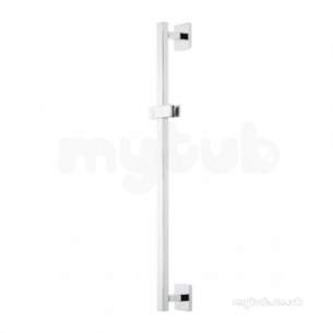 Roper Rhodes Showers -  Roper Rhodes Brass Square Riser Rail