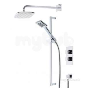 Roper Rhodes Showers -  Event Square 2 Functn Valve Plus Head And Handset