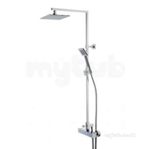 Roper Rhodes Showers -  Factor Bar Valve With Brass Head And Handset