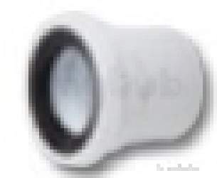 WC Pan Connectors Polypropylene -  Pancon Straight 4in/110mm Polypropylene Swc40w