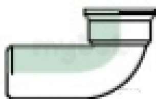 WC Pan Connectors Polypropylene -  Pancon 90 Degree S 4in/110mm Polypropylene Swc42w