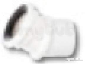 WC Pan Connectors Polypropylene -  0 To 30deg Pan Connector Spigot 4in/110mm Swc56w