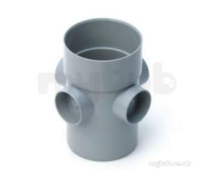 Marley Soil and Waste -  110mm Boss Pipe Solvent Socket/spigot Sws405