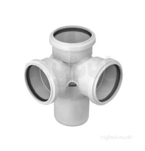 Marley Soil and Waste -  110mm X87.5d Corner Branch 1boss Sy411-g