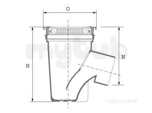 Hepworth Plastidrain -  110mm/160mm Round Access Gully 4a12a