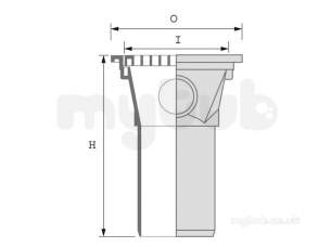 Hepworth Plastidrain -  Hepworth Building 110mm Square Hopper 4h10a