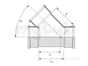 Hepworth Plastidrain -  82mm 45d Junction Triple Socket 3p09c