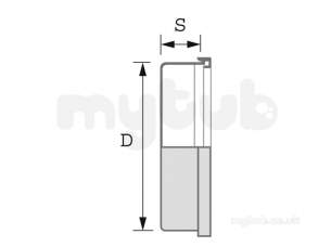 Hepworth Plastidrain -  110mm Stopper Socket Fitting 4p10a