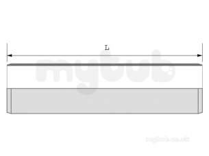 Hepworth Plastidrain -  110mm 3 Metre Pipe Plain Ended 4p01a3