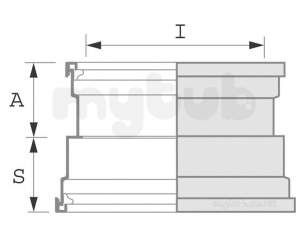 Hepworth Plastidrain -  Supersleeve Adaptor To Plastidrain 6a18a