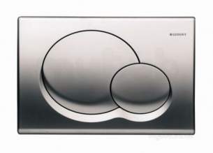 Geberit Commercial Sanitary Systems -  Samba D/flush Flushing Plate Chrome Plated Gloss 115770211