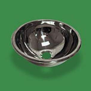 Pland Catering Sinks and Stands -  Pland Lux Inset Hemispherical Bowl 360 Dia Ss