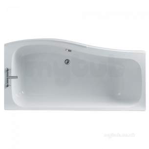 Ideal Standard Sottini Baths and Panels -  Ideal Standard Secrets Shower Bath 170 X 80 White Left Hand No Tap Holes Ic