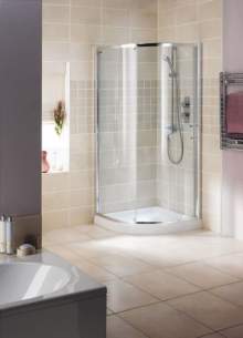 Showerlux Glide Enclosures -  Showerlux Glide Single Round 1000 X 1000