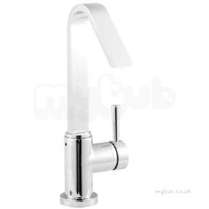 Twyfords Commercial Brassware -  Siron Side Action Flat Spout Monobloc Sn5529cp