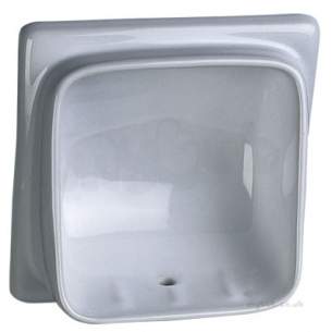 Twyfords Commercial Sanitaryware -  Semi Recessed Soap Dish Vc9808wh