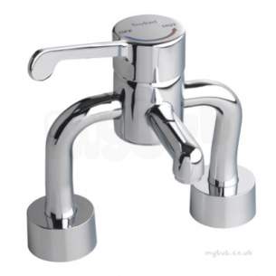 Twyfords Commercial Brassware -  Sola Deck Mounted Thermostatic Surgeons Mixer Tmv3 Sf1057cp