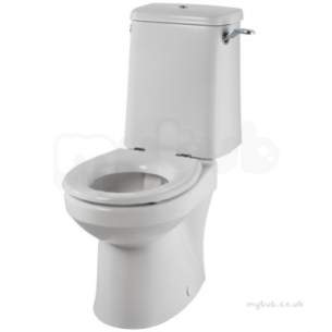 Twyfords Commercial Sanitaryware -  Sola Rimless Close Coupled Toilet Pan Only Ho Sa1968wh