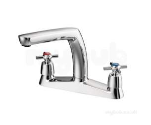 Swan Brassware -  New Swan Two Tap Holes Xt Kitchen Mixer Cp