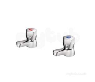 Swan Brassware -  Swan Basin Pillars Chrome Plated 0.5 Inch