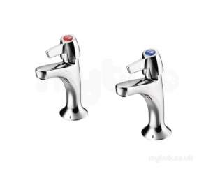 Swan Brassware -  Swan 1/2 Inch Quarter-turn Lever H/nck Sink Pillar Taps 0.5 Inch