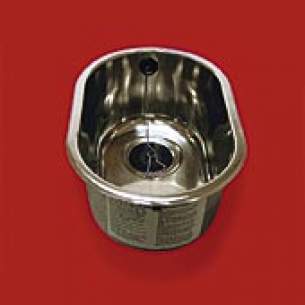Pland Catering Sinks and Stands -  Pland 229x356x180 Lab Inset Flat Flange Bowl