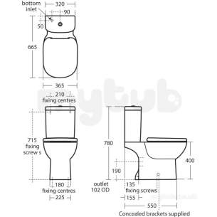 Ideal Standard Tempo Sanitaryware -  Ideal Standard Tempo T4270 Cc 6/4 Ltr Df Cistern White