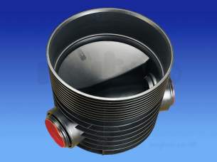 Wavin Inspection Chambers -  Wavin R600 Ic E-base-straight Bk 150 66ne300