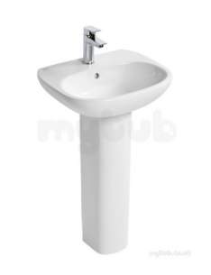 Ideal Standard Tesi Sanitaryware -  Ideal Standard Tesi T031201 50cm Pedestal Basin 1th