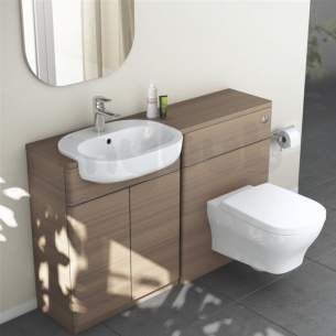 Ideal Jasper Morrison Strada Soft Mood Furniture -  Softmood 1300mm Semi Countertop Worktop Gl Lgry T7833s4