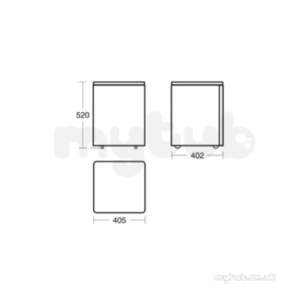 Ideal Jasper Morrison Strada Soft Mood Furniture -  Softmood Trolley 400 Unit 1 Drw Gls Wht T7820wg