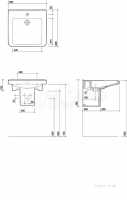 Twyfords Luxury -  All Washbasin 550x 525 1 Tap Ta4211wh