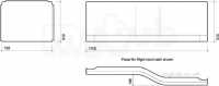 All Offset Family Front Bath Panel 1700 Right Hand Ta7191wh
