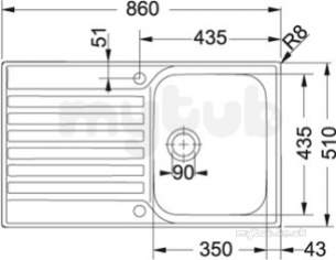 Franke Sinks -  Franke Asx611 Inset 1.0b Rev Ss 101.0054.367