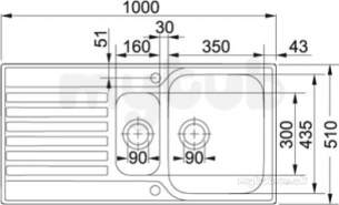 Franke Sinks -  Franke Asx651 Inset 1.5b Rev Ss 101.0054.372