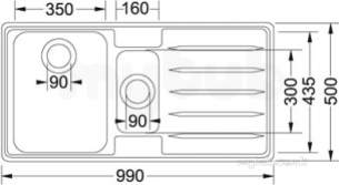 Franke Sinks -  Franke Lsx651 1.5b Lhd Sink Ss 101.0066.688