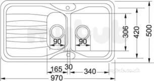 Franke Sinks -  Franke Cog651 1.5b Rev Sink Polar White