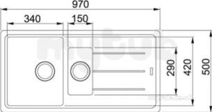 Franke Sinks -  Franke Bfg 651 Basis 1.5b Rev Sink Cof