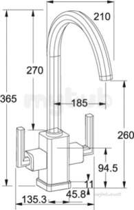 Franke Taps -  Franke Uj171870 Mythos Mtx Tap Chrome