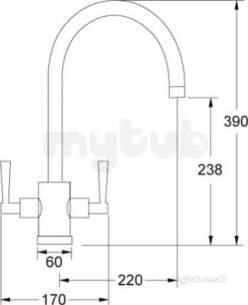 Franke Taps -  Franke Olympus Tap Chrome Plated 115.0049.980