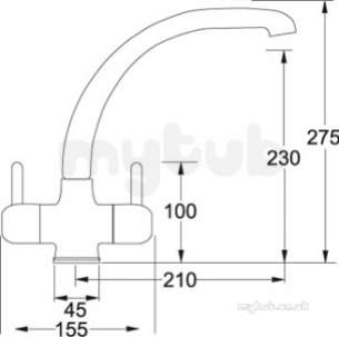 Franke Taps -  Franke Zurich Tap Silk Steel 115.0061.579