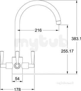 Franke Taps -  Franke Triflow Olympus Tap Chrome